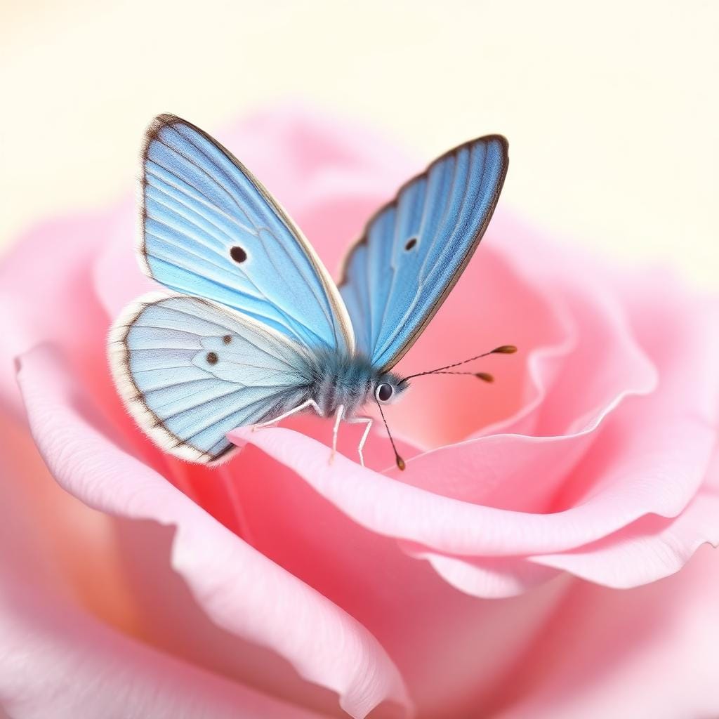 Karner Blue butterfly representing the Feminine & Romantic collection