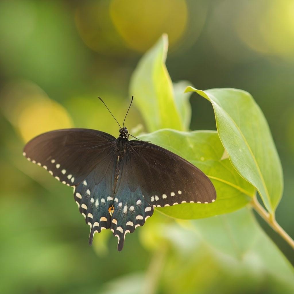 Pipevine Swallowtail butterfly representing the Little Miss collection
