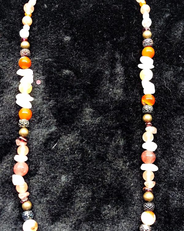 Guardian Angel Garnet Necklace